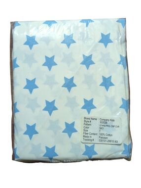 Company Kids Vintage Stars-Patterned Cotton Comforter Cover, style #30053E Twin.
